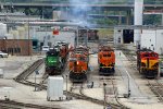 BNSF 7891 And more power Sitting in the yard Argentine yard.